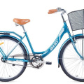 Велосипед дорожный Aist Jazz 1.0, 26",18" синий+корзина
